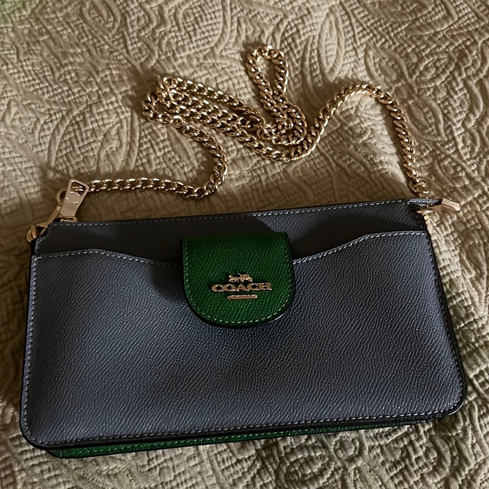 Coach poppy crossbody colorblock